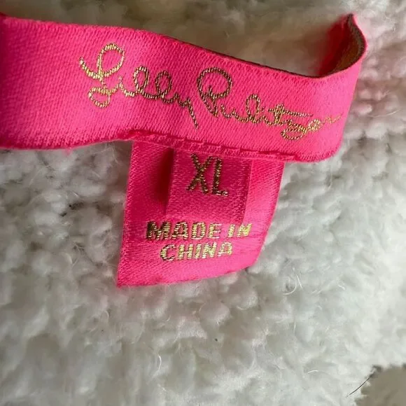 LILLY PULITZER " ZANI" FUZZY LONG CARDIGAN NWOT - Picture 4 of 6